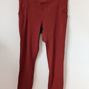 Lululemon Athletica Deep Orange Leggings